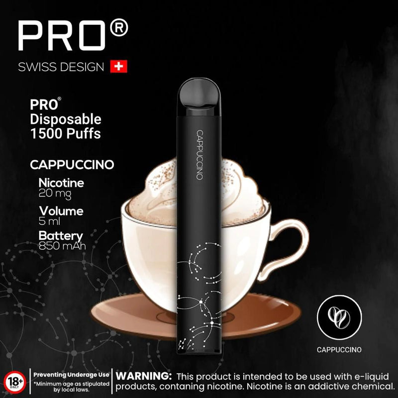 PRO SWISS DESIGN DISPOSABLE PEN (1500 PUFFS) - Vapetownuae