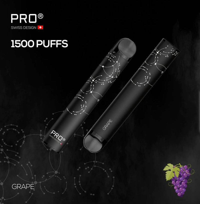 PRO SWISS DESIGN DISPOSABLE PEN (1500 PUFFS) - Vapetownuae