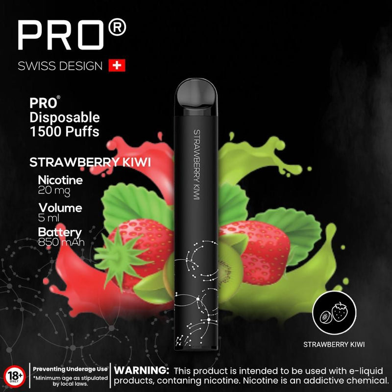 PRO SWISS DESIGN DISPOSABLE PEN (1500 PUFFS) - Vapetownuae