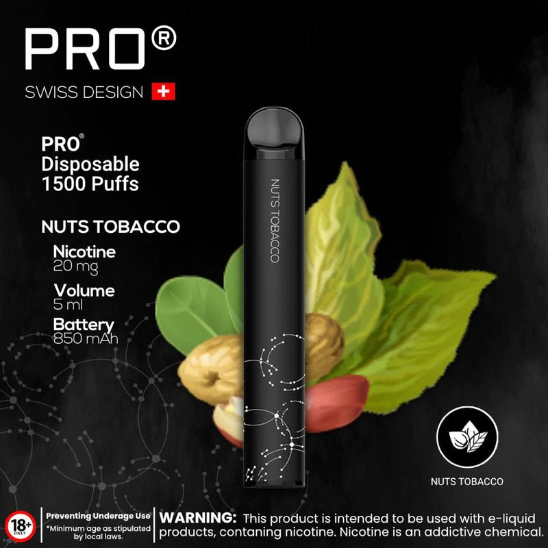 PRO SWISS DESIGN DISPOSABLE PEN (1500 PUFFS) - Vapetownuae