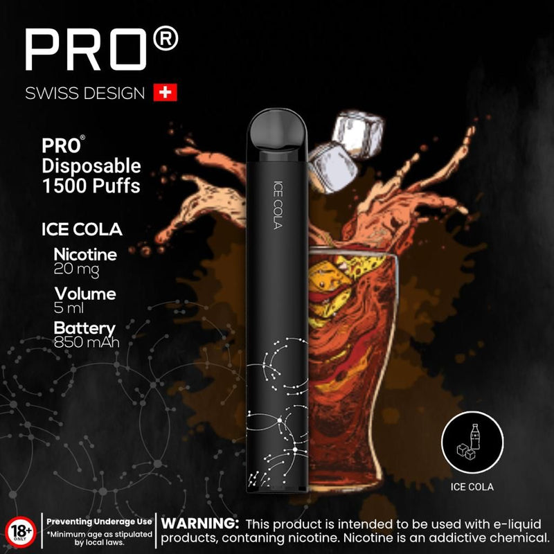 PRO SWISS DESIGN DISPOSABLE PEN (1500 PUFFS) - Vapetownuae