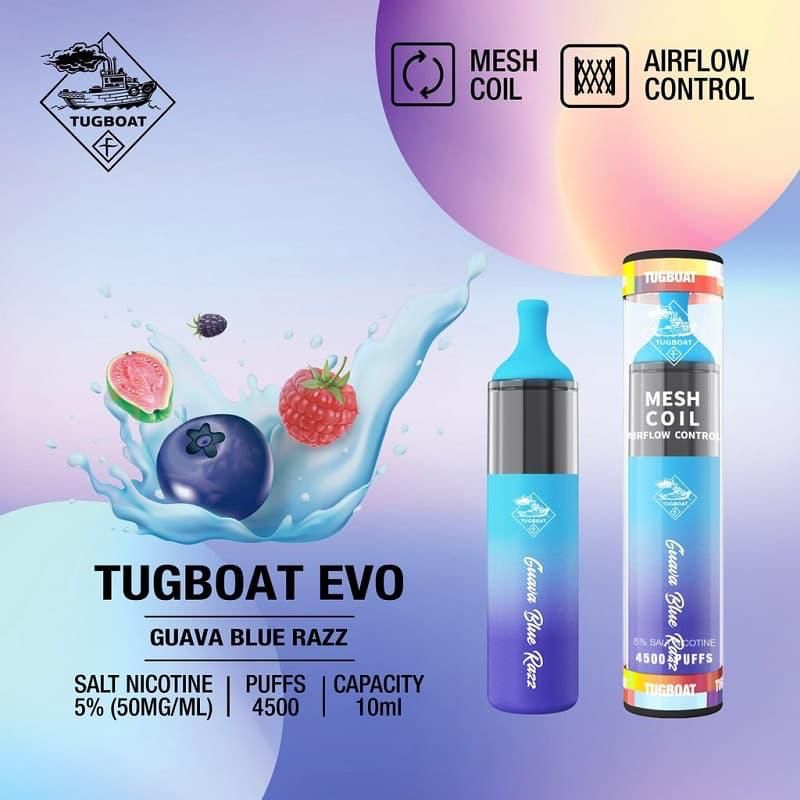 TUGBOAT EVO DISPOSABLE VAPE DEVICE (4500 PUFFS) - Vapetownuae
